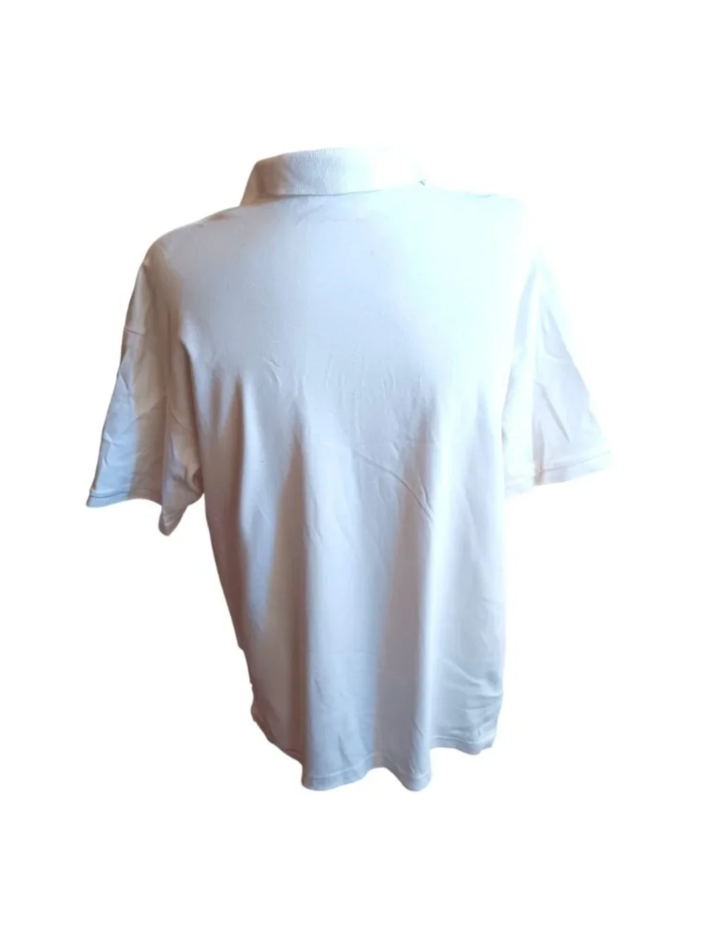 True Vintage Polo Shirt XL 90s EMBROIDERED HUNT CLUB POLO TENNIS SS SHIRT WHITE - Picture 4 of 5